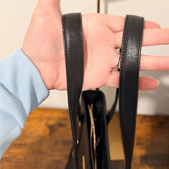 MCM Black Saffiano Leather Bucket Bag with Mini Pouch - Picture 4 of 10